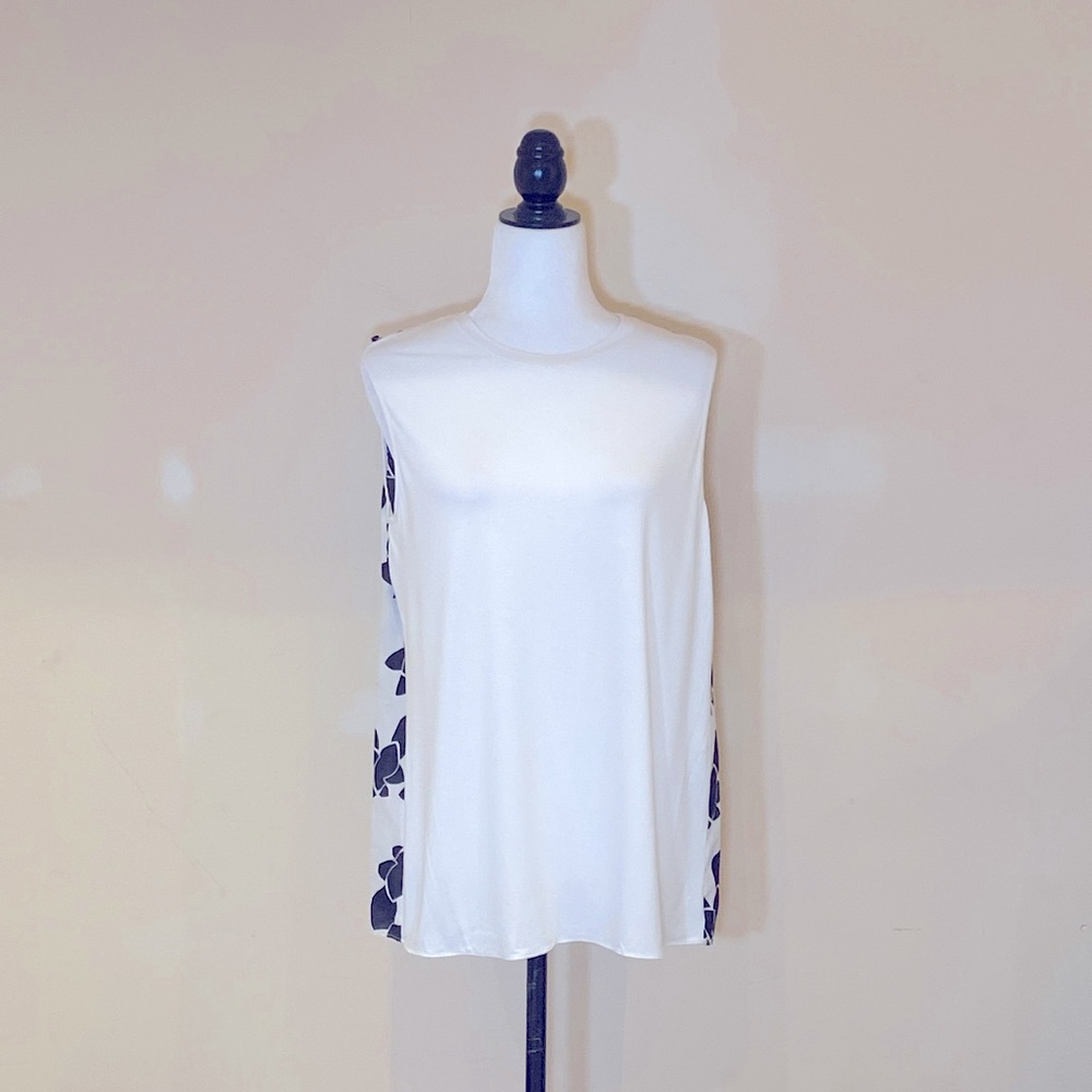 THAKOON | size M | Flower back Tee | white & black | brand new with tag